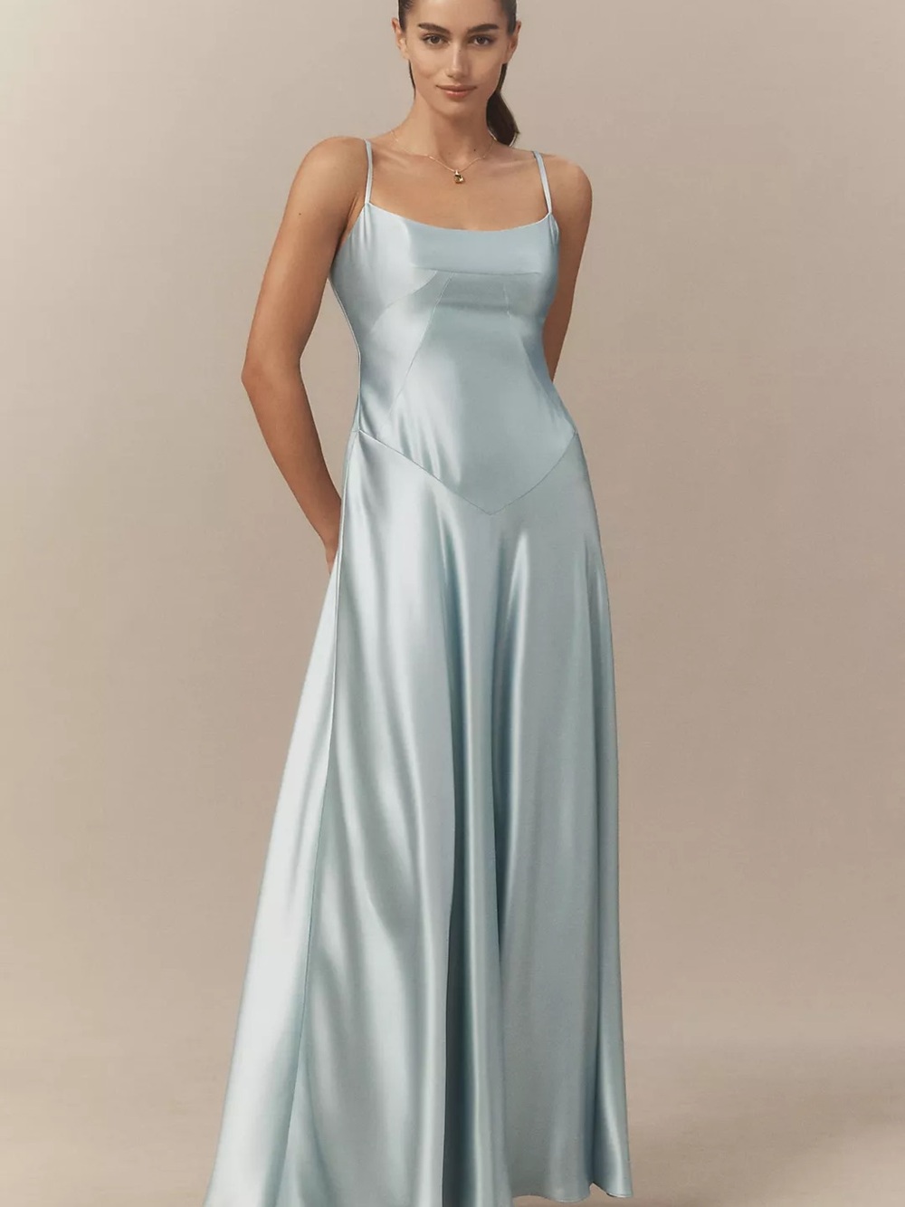 Mare Mare Emmy Satin Corset Maxi Dress